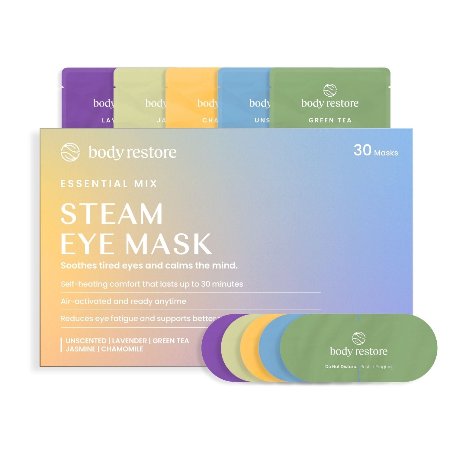 Essential Mix Stoom Oogmaskers - 30 Pack