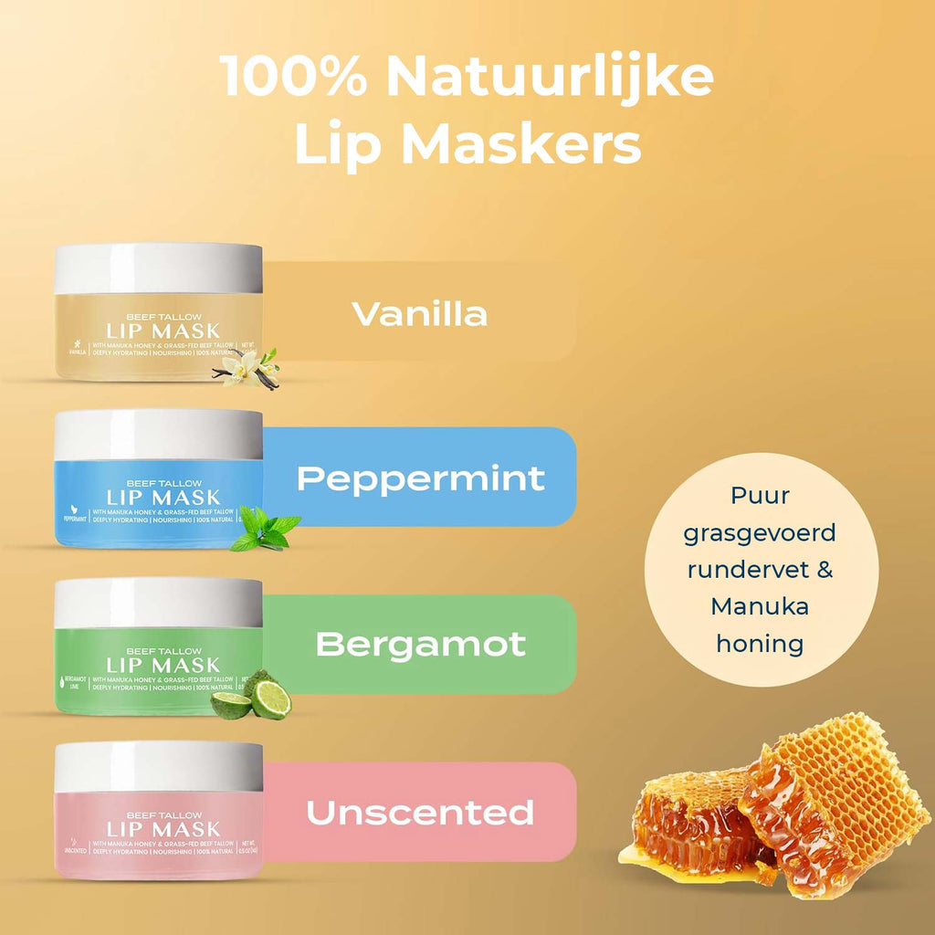 Beef Tallow Lip Mask - Vanilla